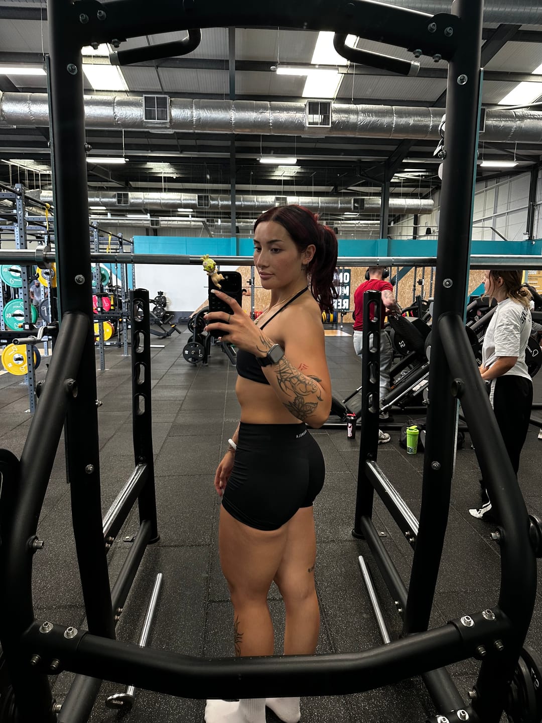 Customer photo review of W1166 Pulse Seamless scrunch Shorts