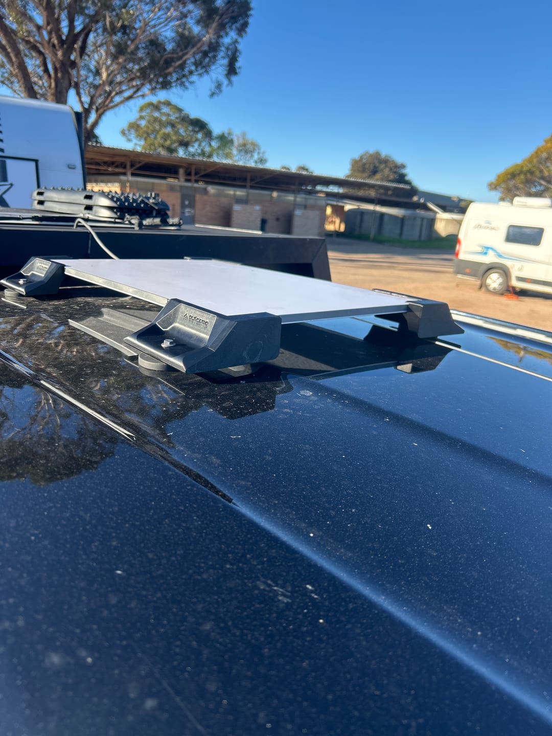 Customer photo review of Outcamp Flat Mount for Starlink Gen 3 | Caravan & RV Surface | Australia