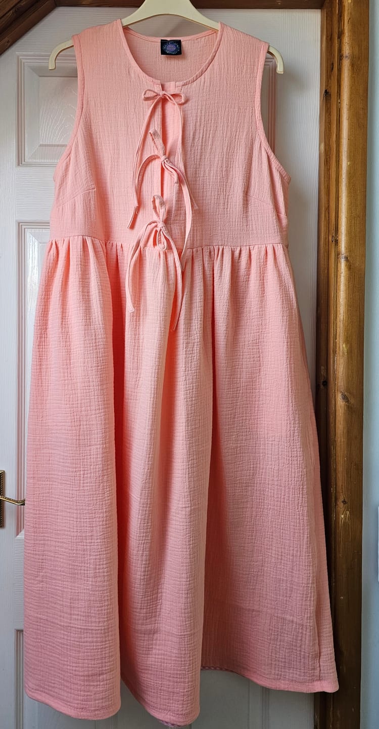Customer photo review of Special Offer Light Coral Double Gauze Fabric