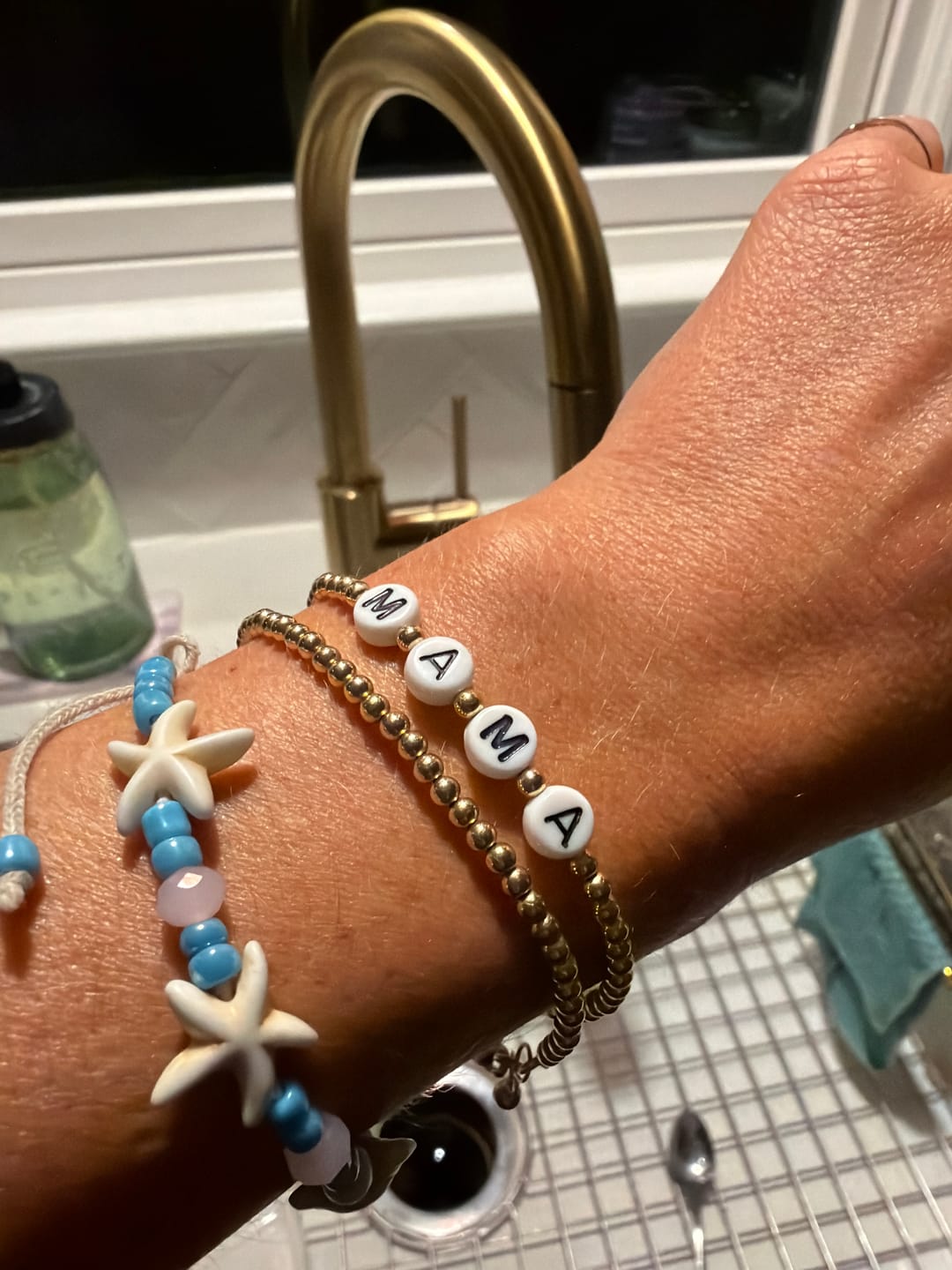 Customer photo review of MAMA + MINI Bracelet Set (3MM + 6MM Beads)