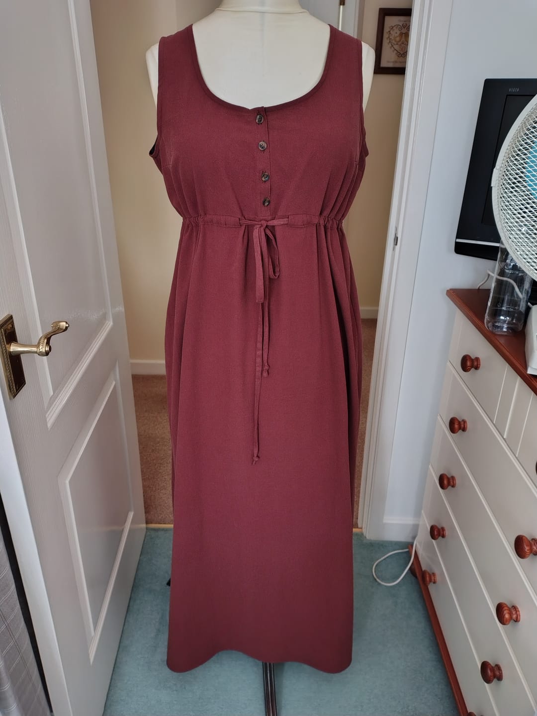 Customer photo review of Linen Feel 100% Cotton Fabric