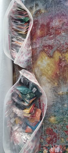 Customer photo review of 5D Diamond Painting – Welt der Goldenen Horizonte