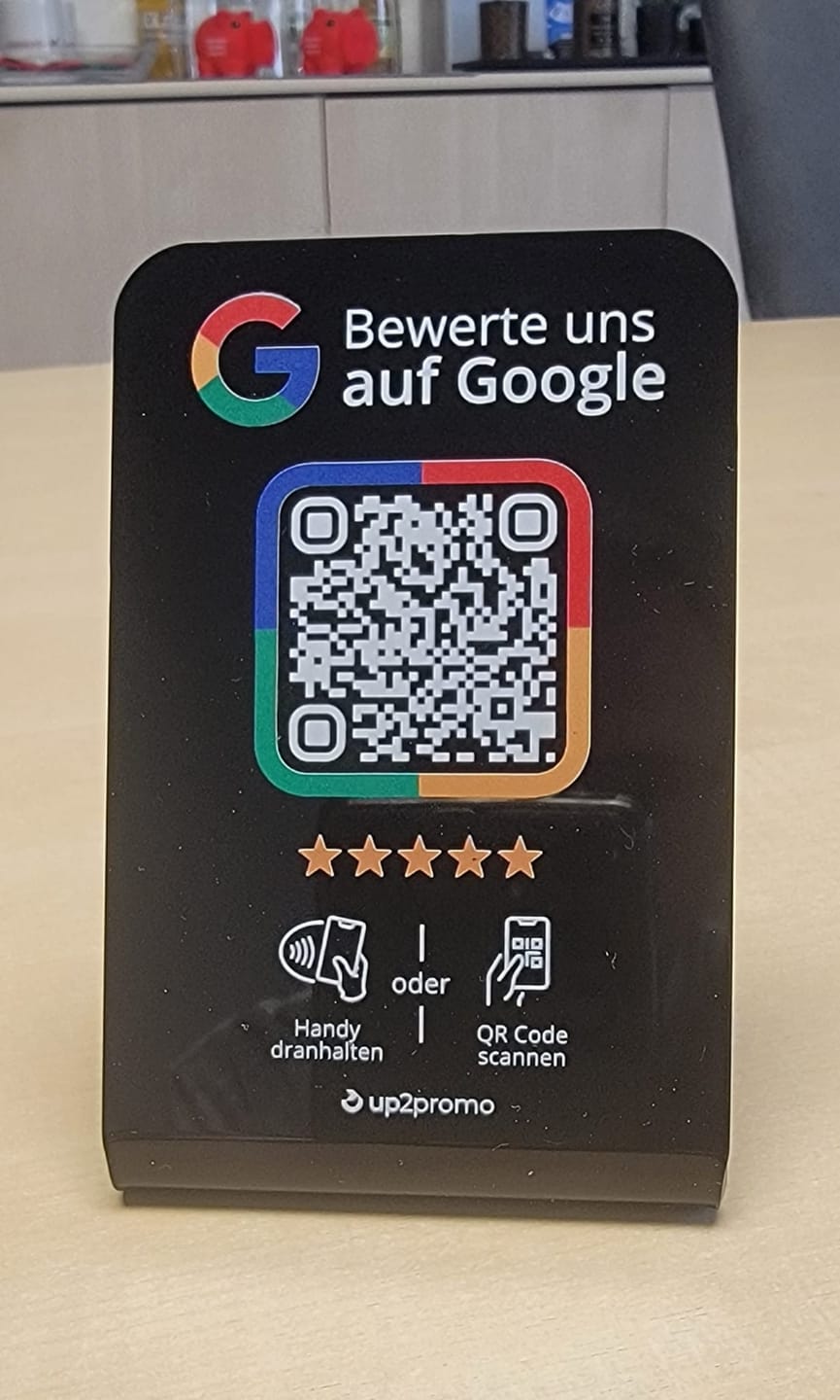 Customer photo review of Google Bewertung Aufsteller mit NFC & QR-Code