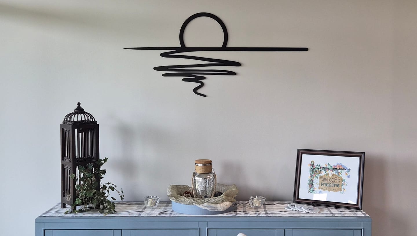 Customer photo review of Sunset Drift Wall Art