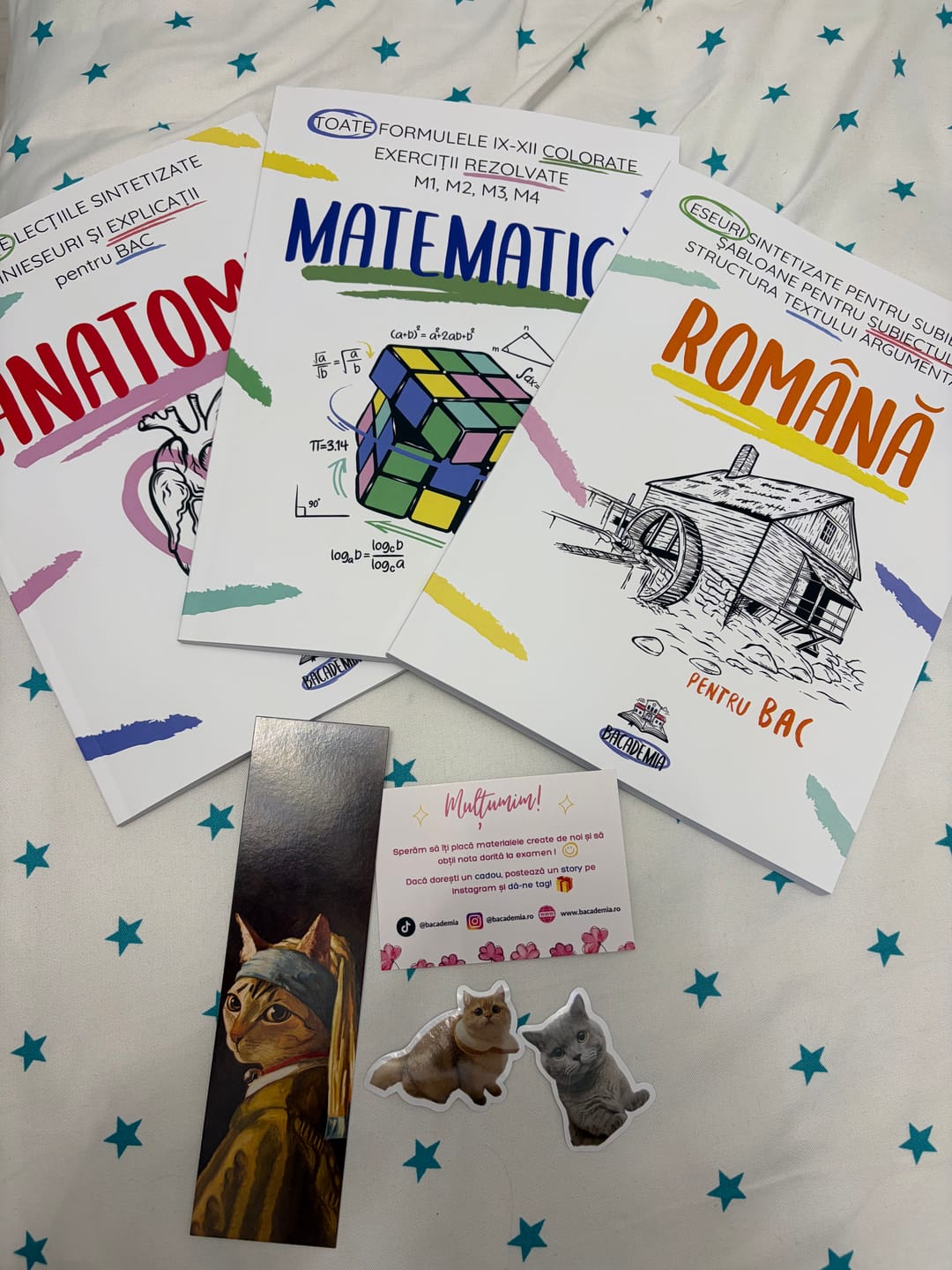Customer photo review of Pachet Bacalaureat (Română + Matematică + Anatomie clasele XI-XII) Bacademia