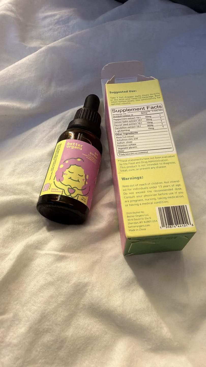 Customer photo review of Gut Garden | Daily Liquid Digestive Support & Sensitive Stomach Balance