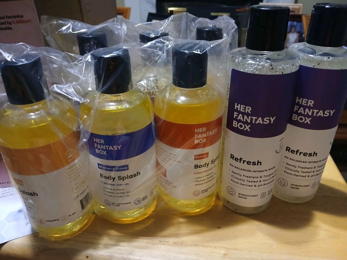 Customer photo review of Fruity Skin Body Oil Bundle