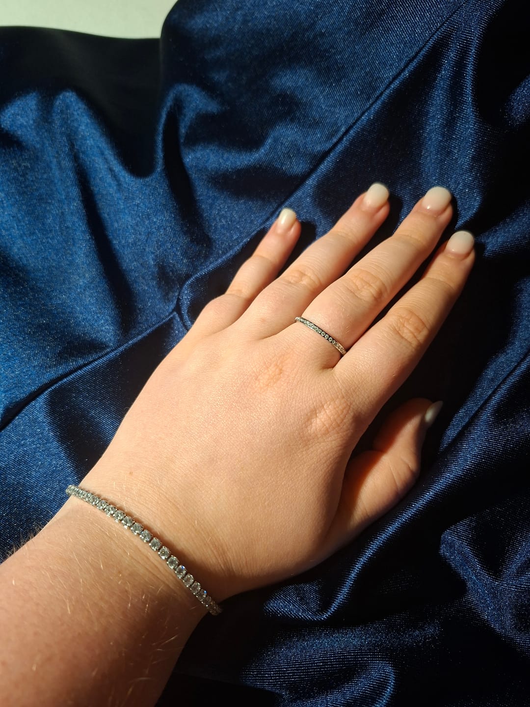 Customer photo review of Hi-Life Tennis Armband 14K Vergoldet
