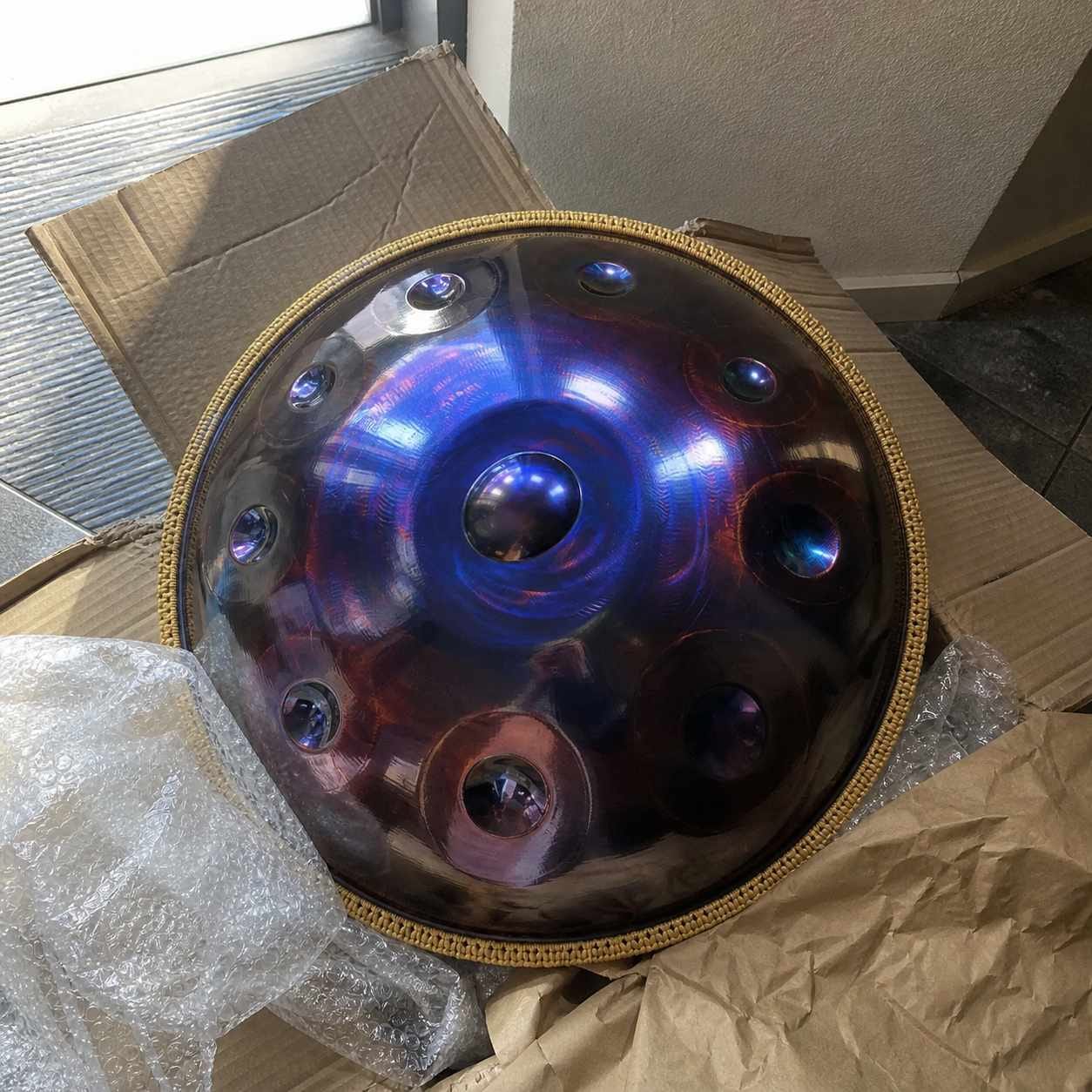Customer photo review of Handpan Kurd & Keltisch D-Moll 10 Noten – Edelstahl