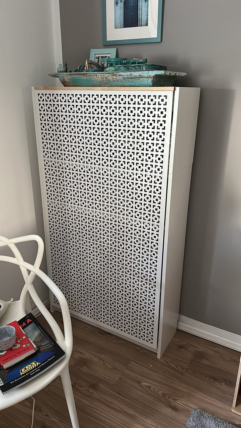 Customer photo review of Lochwände nach Maß konfigurieren – MDF & Aluminium individuell gefertigt