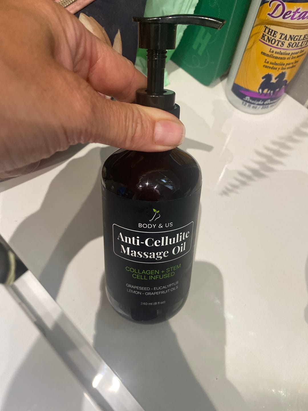 Customer photo review of Body For Us Anti-Cellulite Massage Oil