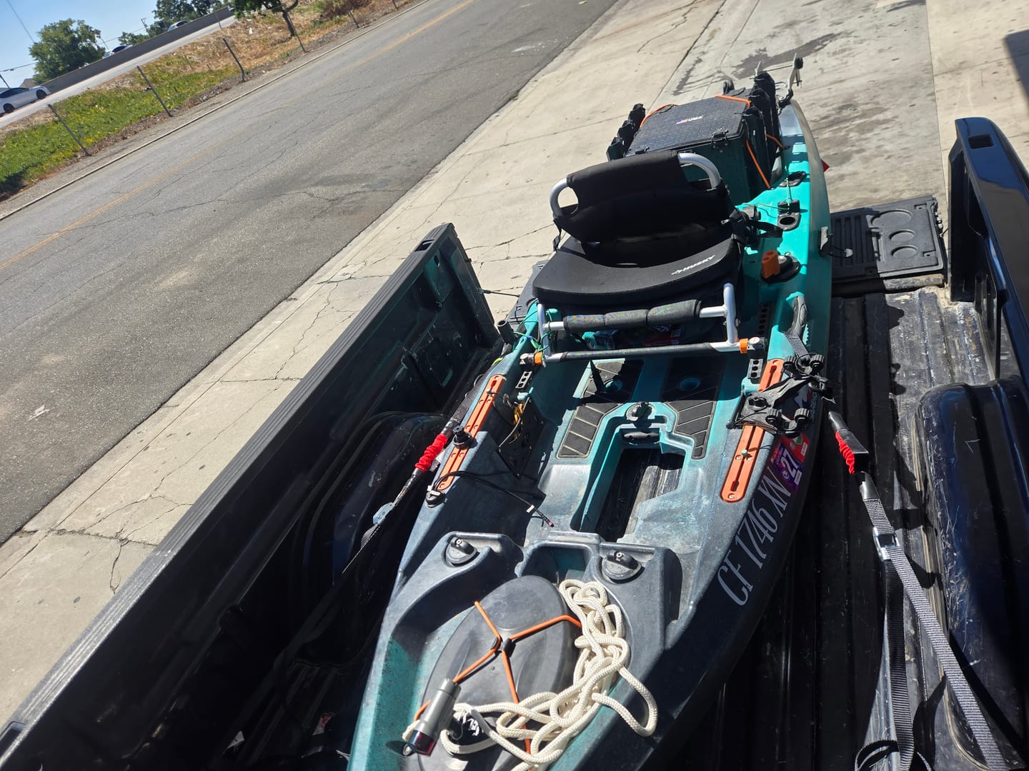 Customer photo review of TorkStrap M500 | 14'x1'' Spring Loaded Tie Down Straps - 1500lbs Max Load