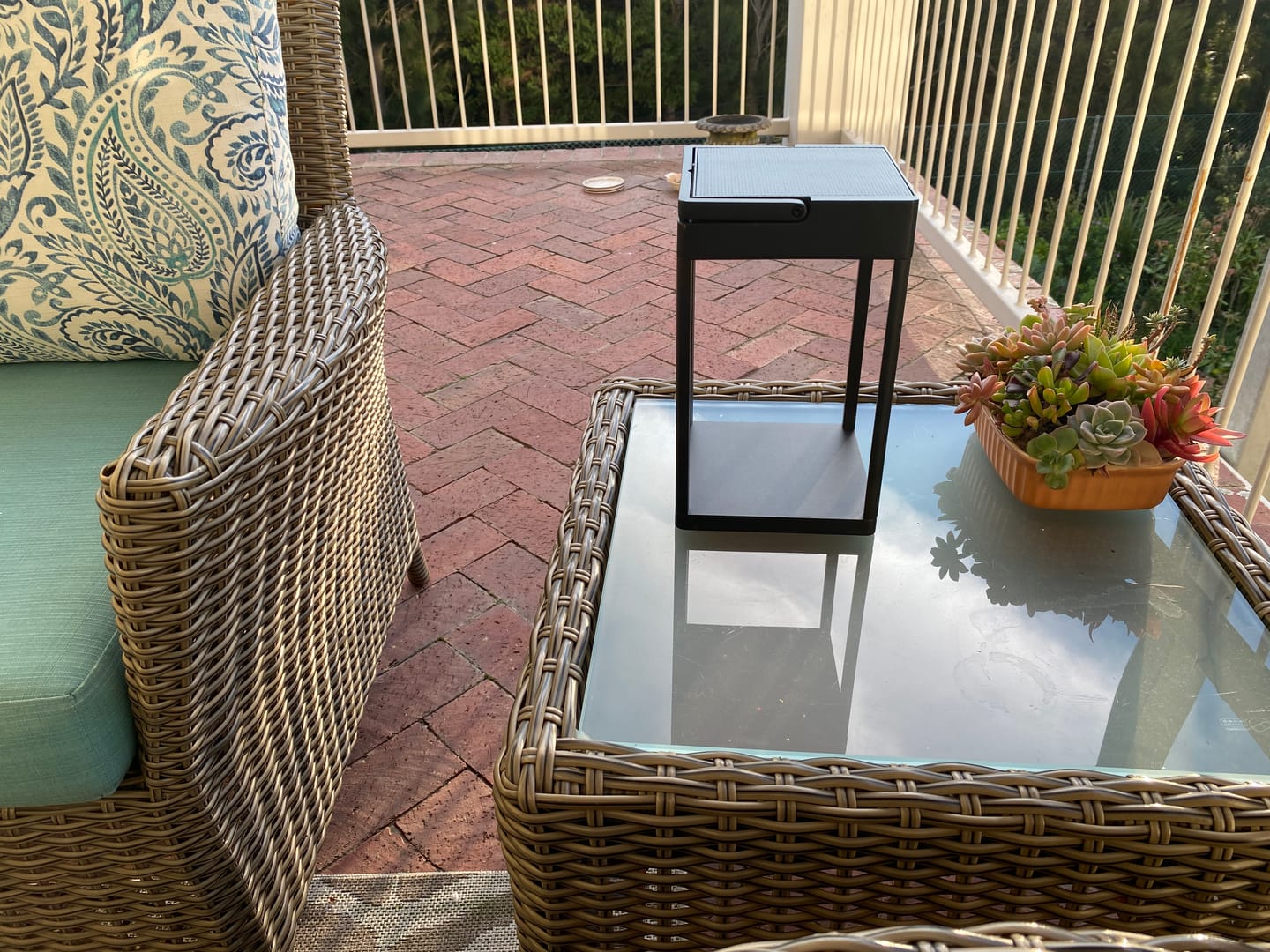 Customer photo review of Luxury Metal Solar Lantern