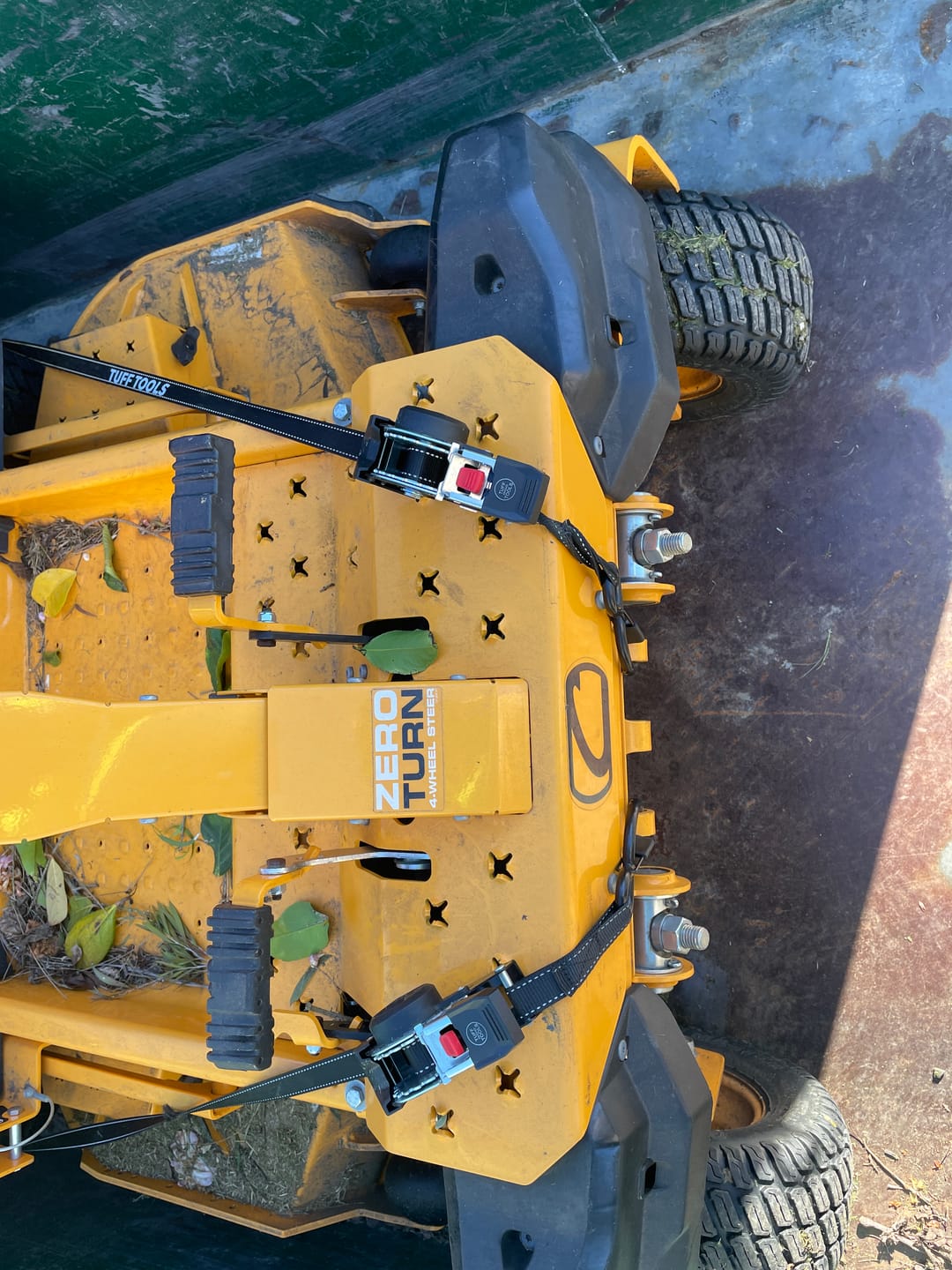 Customer photo review of Retractable Ratchet Strap - 1.8m x 25mm (Black)