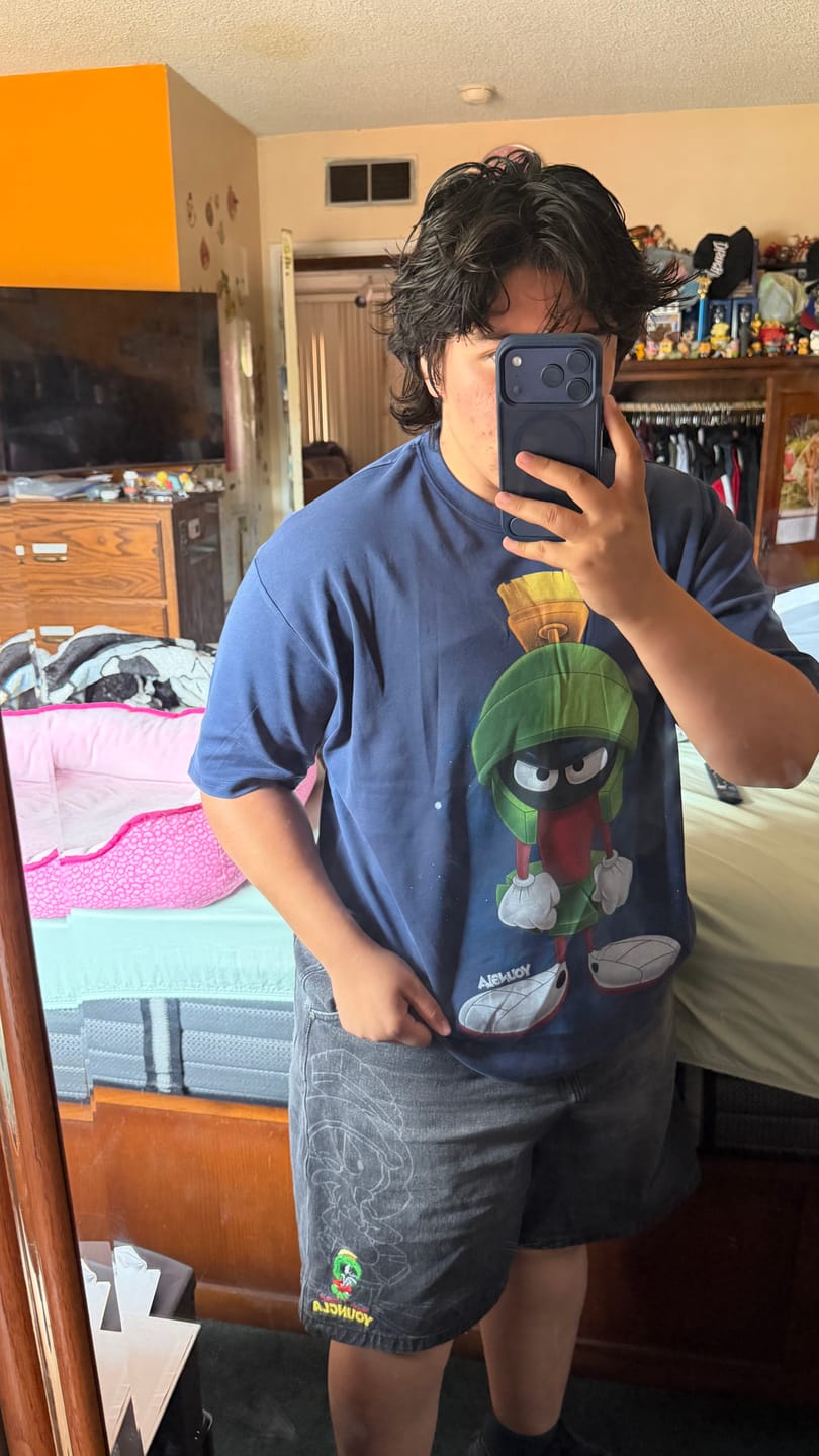 Customer photo review of 3107 - Looney Tunes Embroidered Cut-offs
