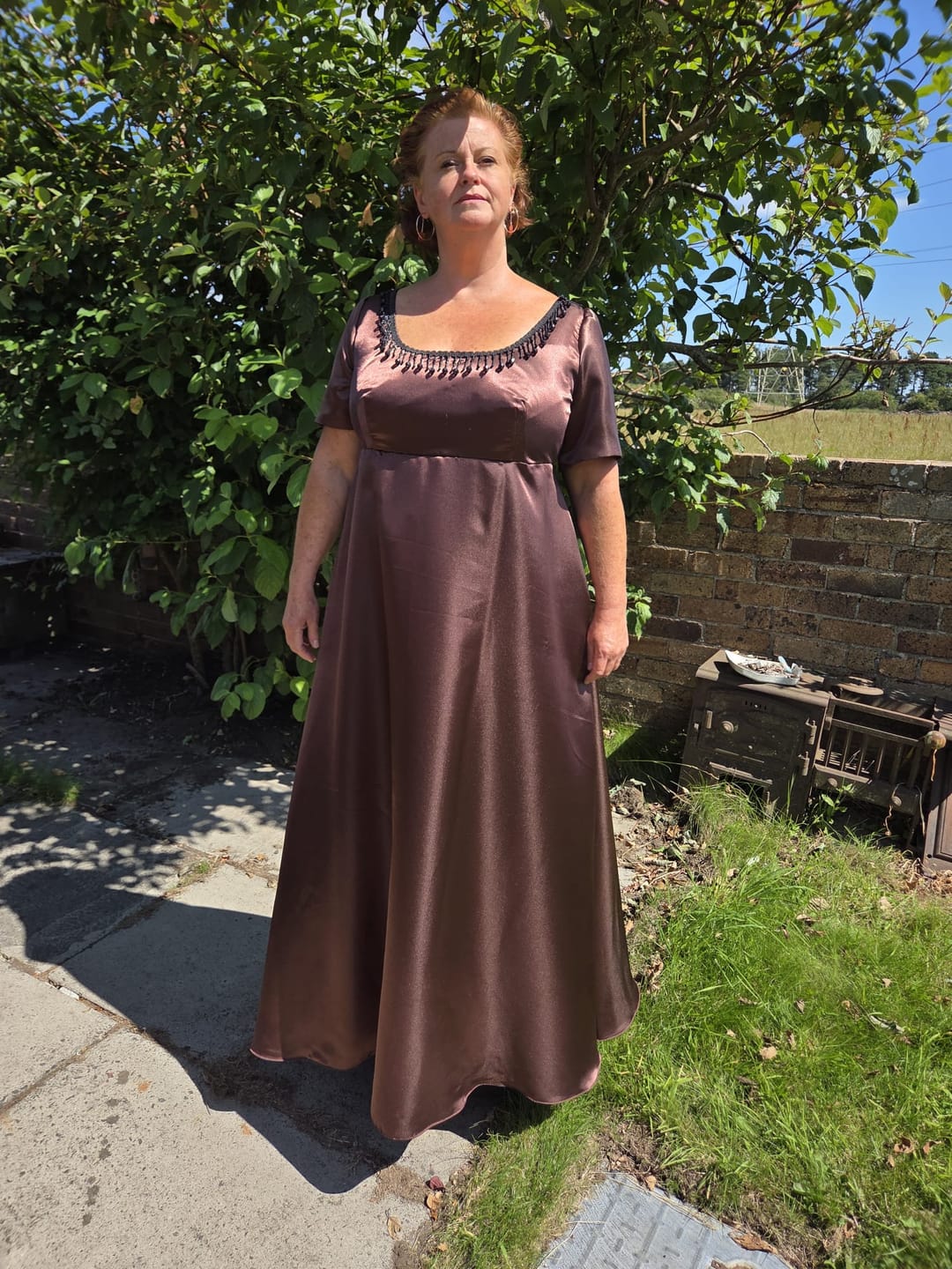 Customer photo review of Liquid Satin Fabric