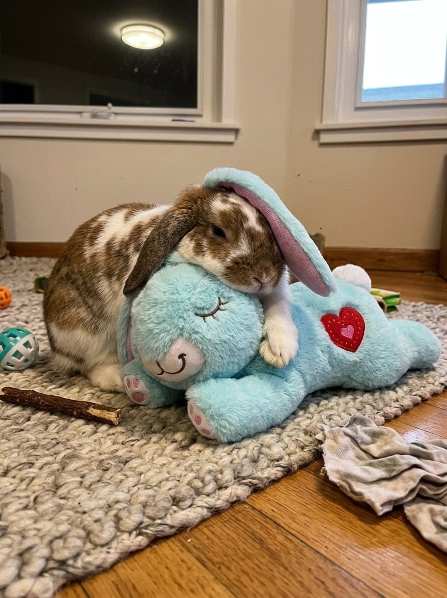 Customer photo review of Calming Plush for Bunnies