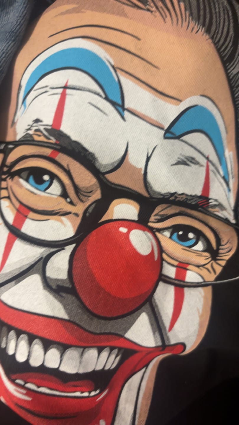 Customer photo review of Big Chocky | Clown Show Tee