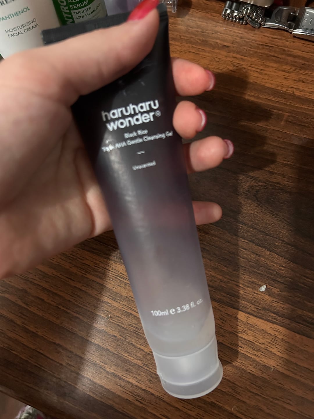 Customer photo review of Black Rice Triple AHA Gentle Cleansing Gel