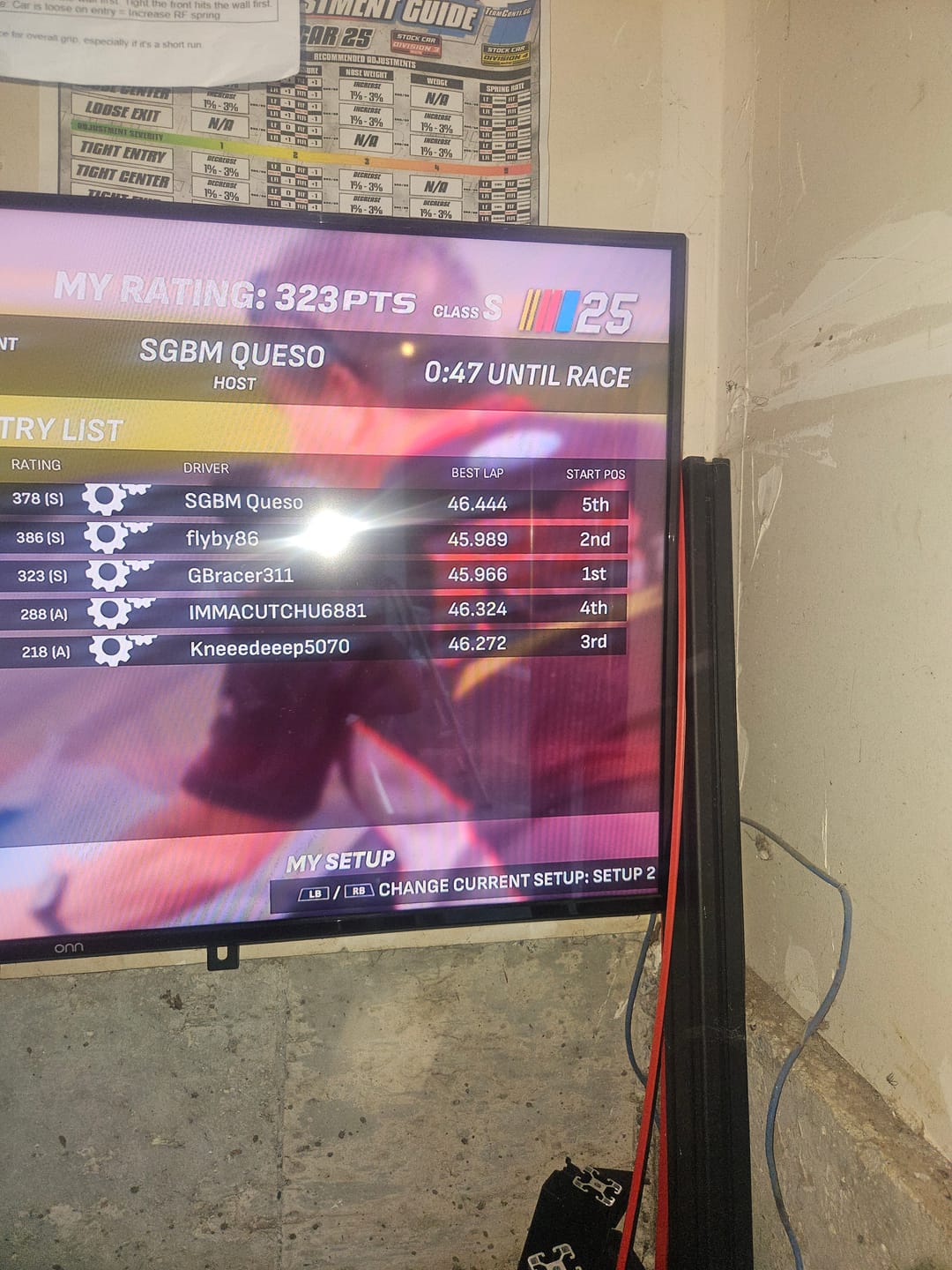 Customer photo review of NASCAR 25 Setups & Support Subscription