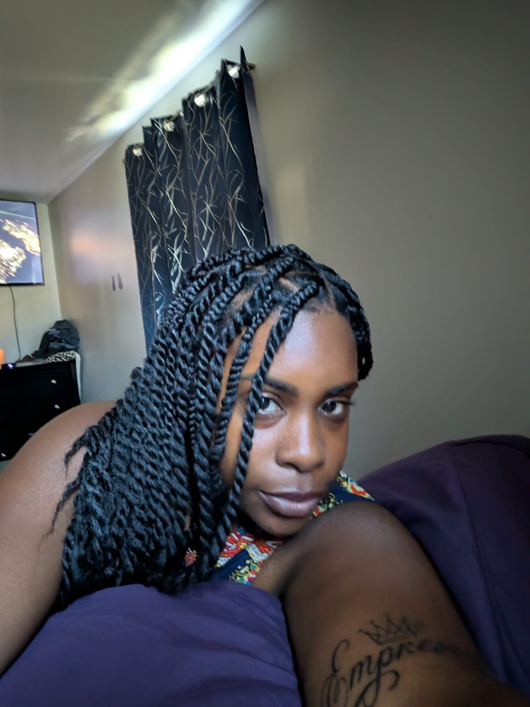 Customer photo review of Freetress Equal Cuban Double Strand Style Braid - CUBAN TWIST BRAID 12"/16"/24"