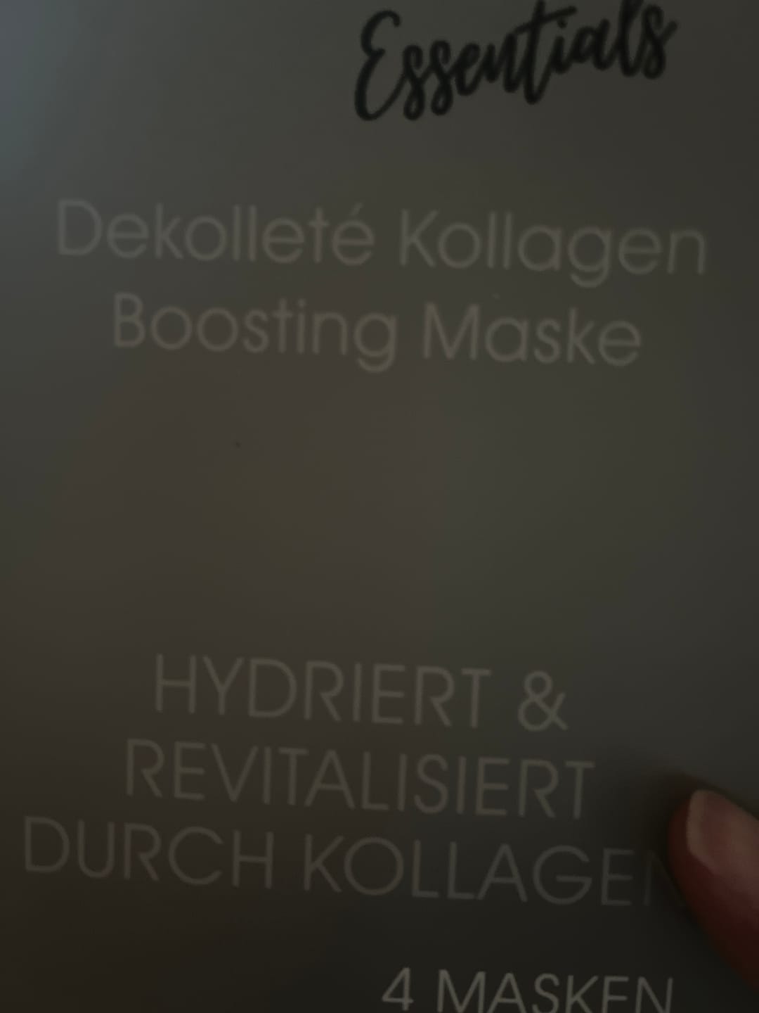 Customer photo review of Dekolleté Kollagen Maske