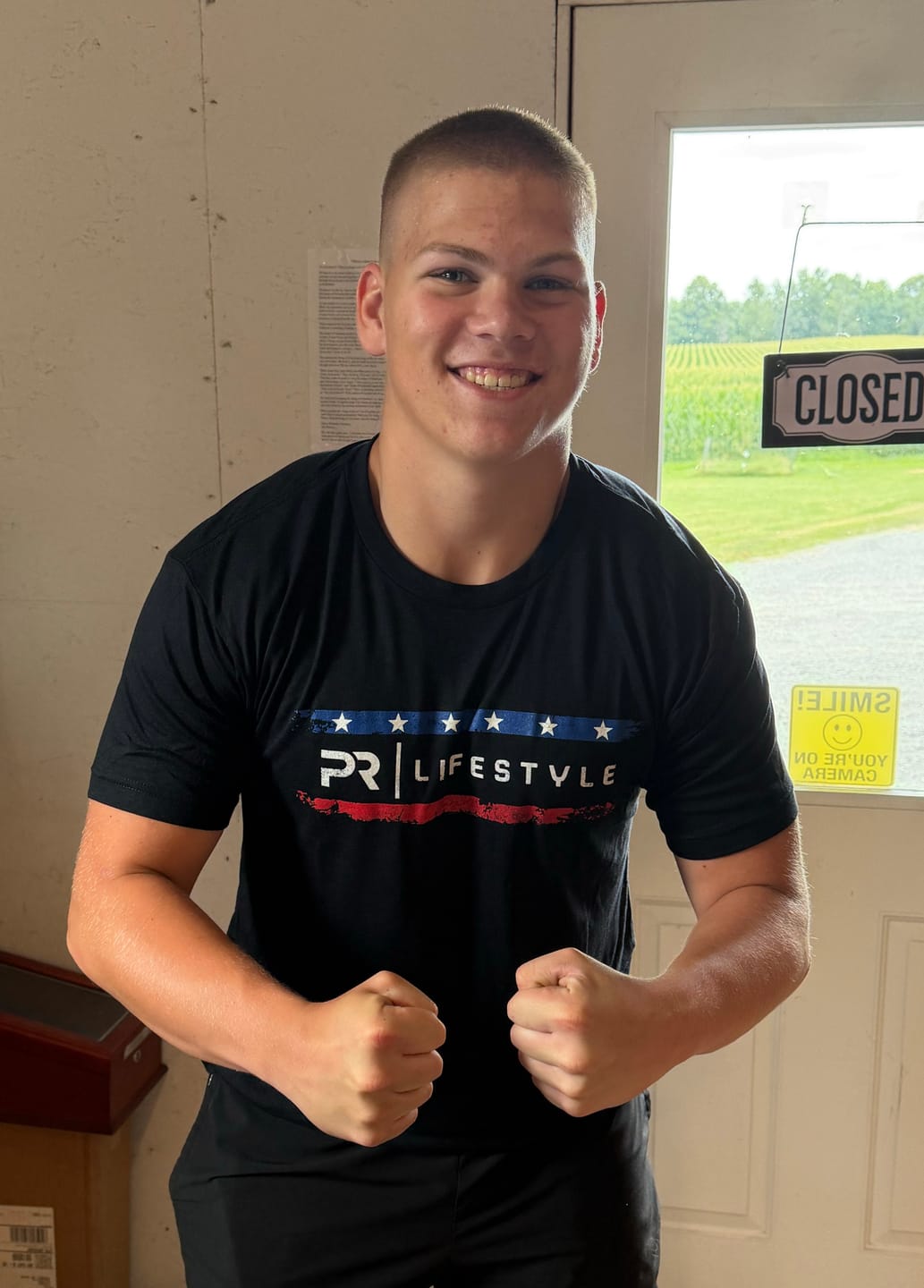 Customer photo review of PR American Strength Tee