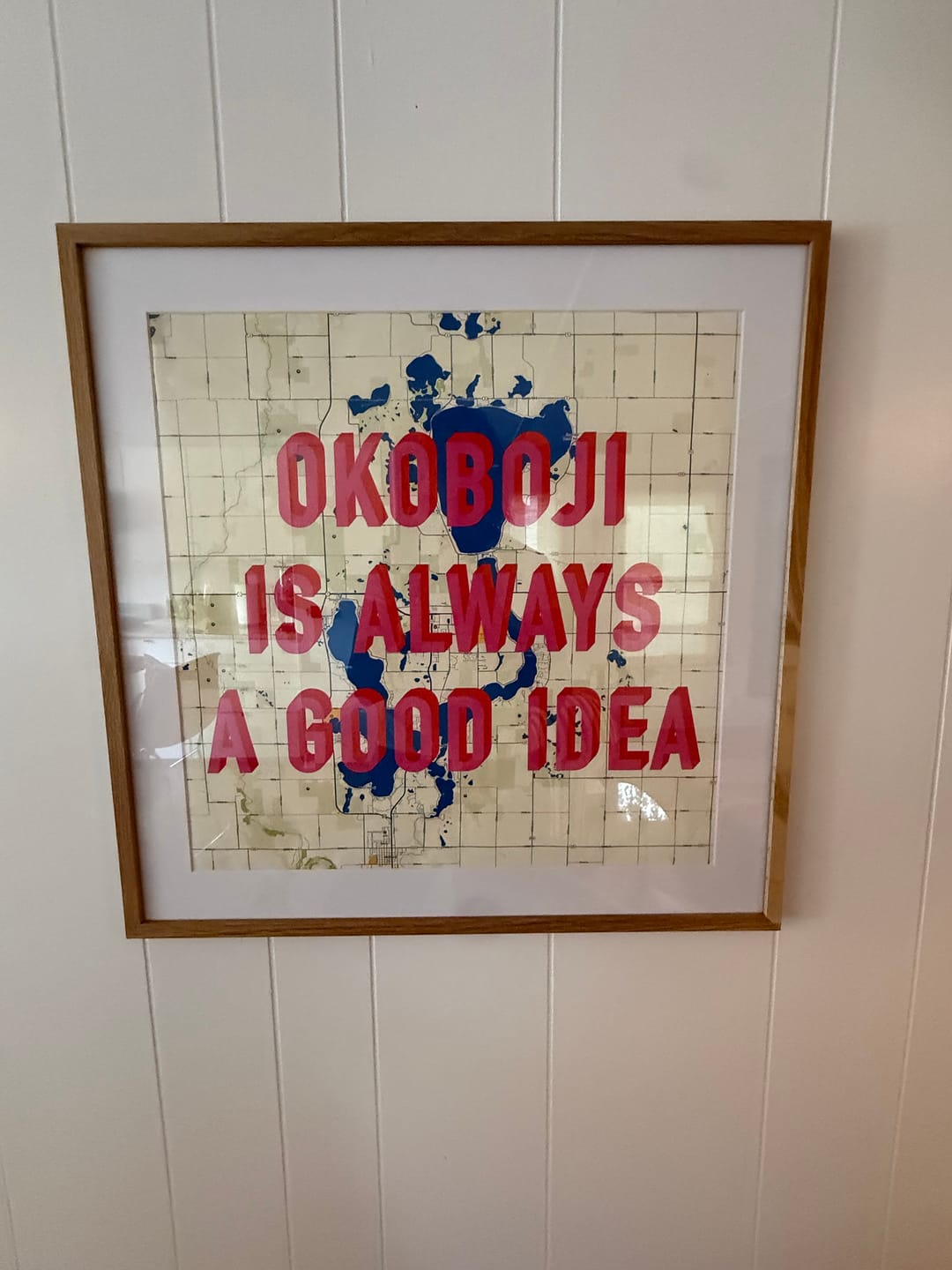Customer photo review of Custom Pop Art Map Print (Any Location)