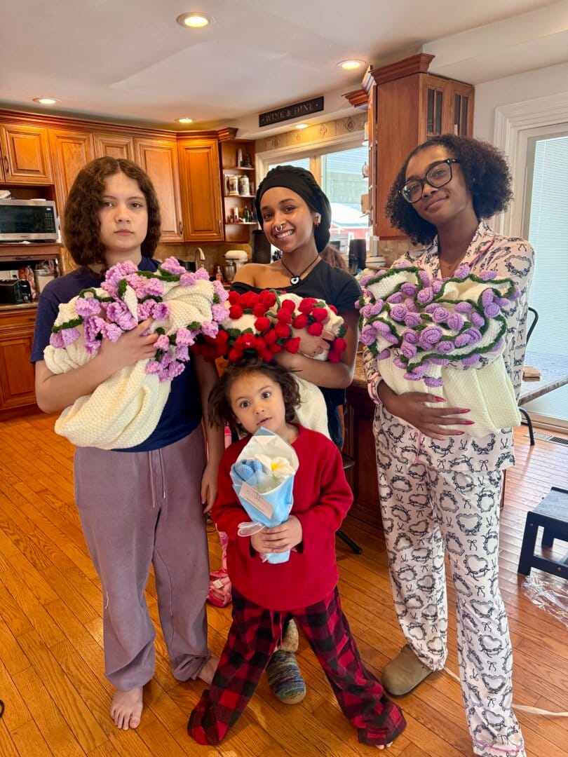 Customer photo review of Bloomie Bouquet Blanket