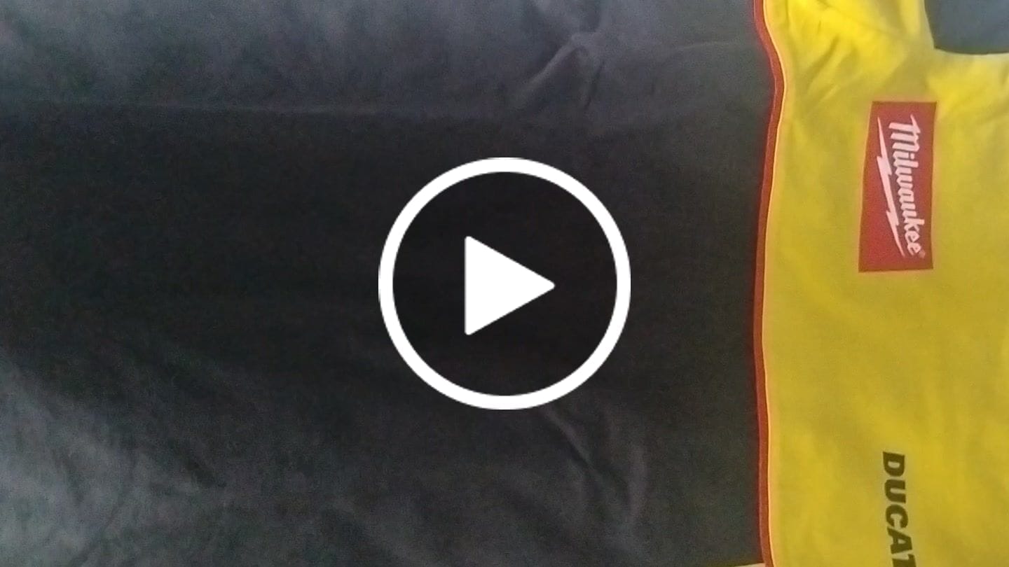 Customer video review of Milwaukee Tools x Ducati Tee [LIMITED EDITION] in Yellow