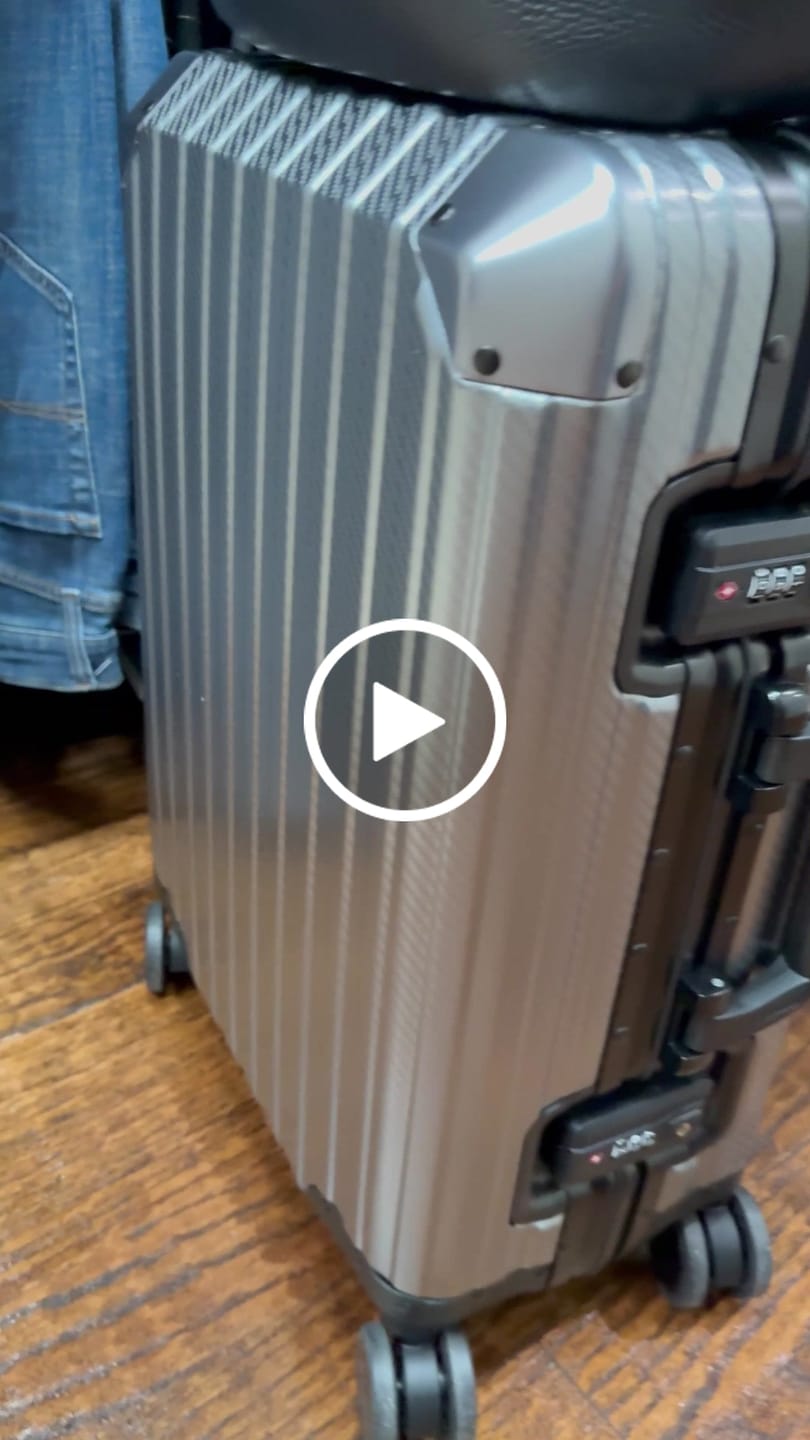 Customer video review of TREVA Aluminum Suitcase Gunmetal