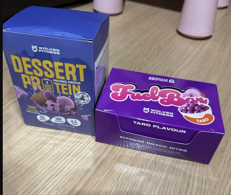 Customer photo review of Dessert Protein -  Taro Milk Shake [270g Sachets]