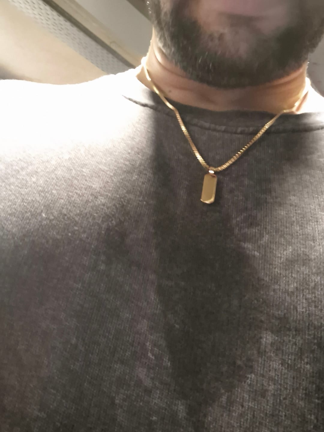 Customer photo review of Minimal Pendant & Box Chain