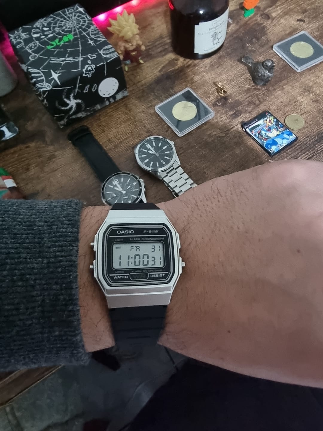 Customer photo review of Reloj Casio Vintage F-91WM-7A Plateado/Negro