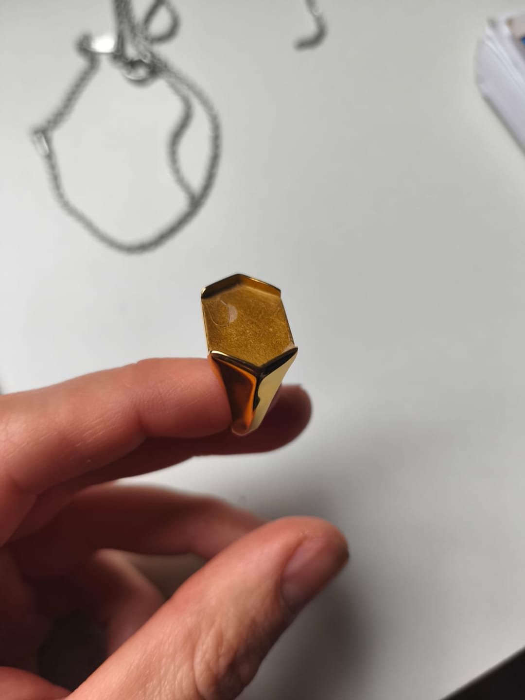 Customer photo review of Anillo Galaxy Gold - Lapislázuli