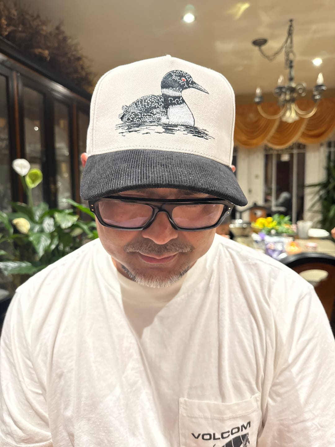 Customer photo review of Red Eye Corduroy Brim Hat