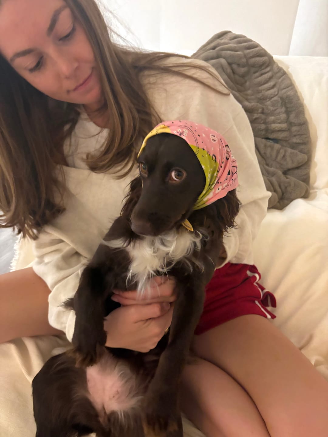 Customer photo review of Paisley Bandana - Multi Color