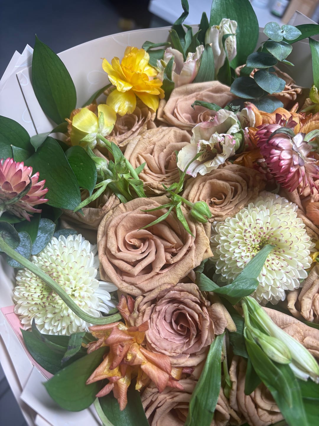 Customer photo review of Mixed Bouquet - Cappuccino