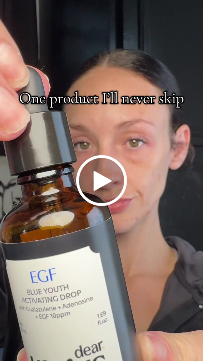 Customer video review of EGF Blue Youth Activating Drop | EGF Peptide Serum