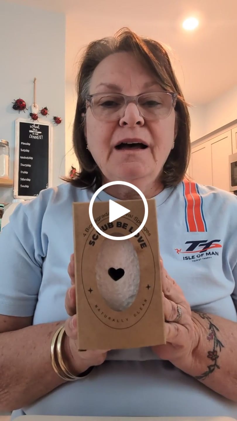 Customer video review of Bundle & Save! 4 pk Plant-Based Oval Heart Sponges + Diatomite Sponge Holder | Reduce Toxins in Your Kitchen