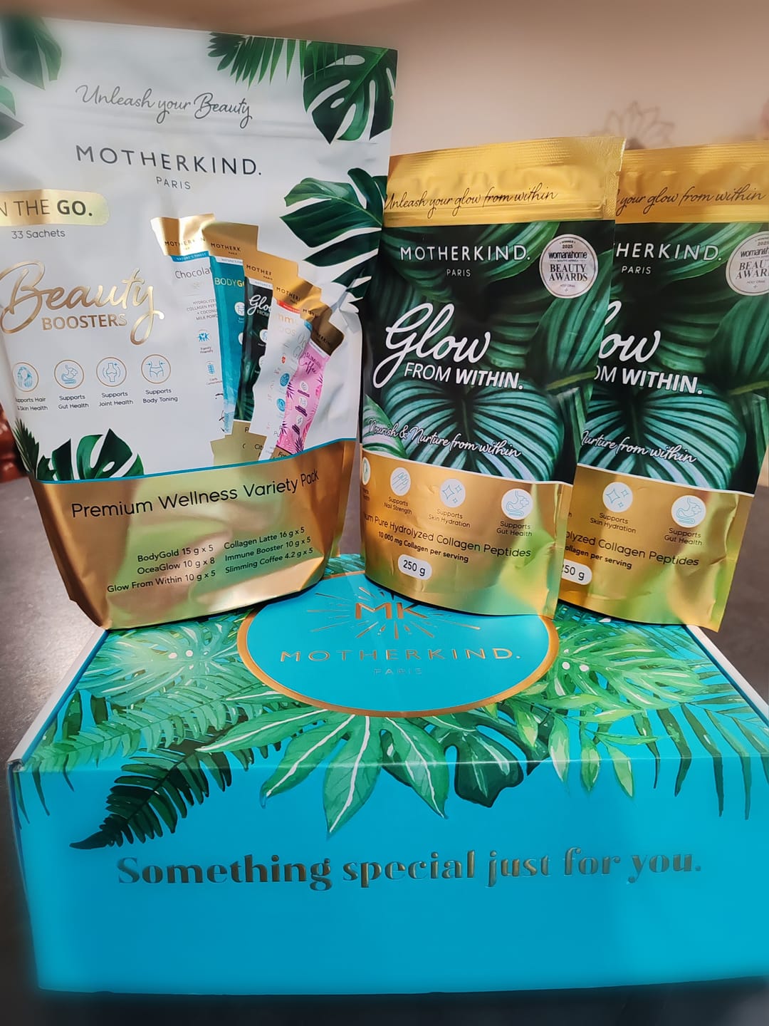Customer photo review of Glow From Within Collagen Starter Kit