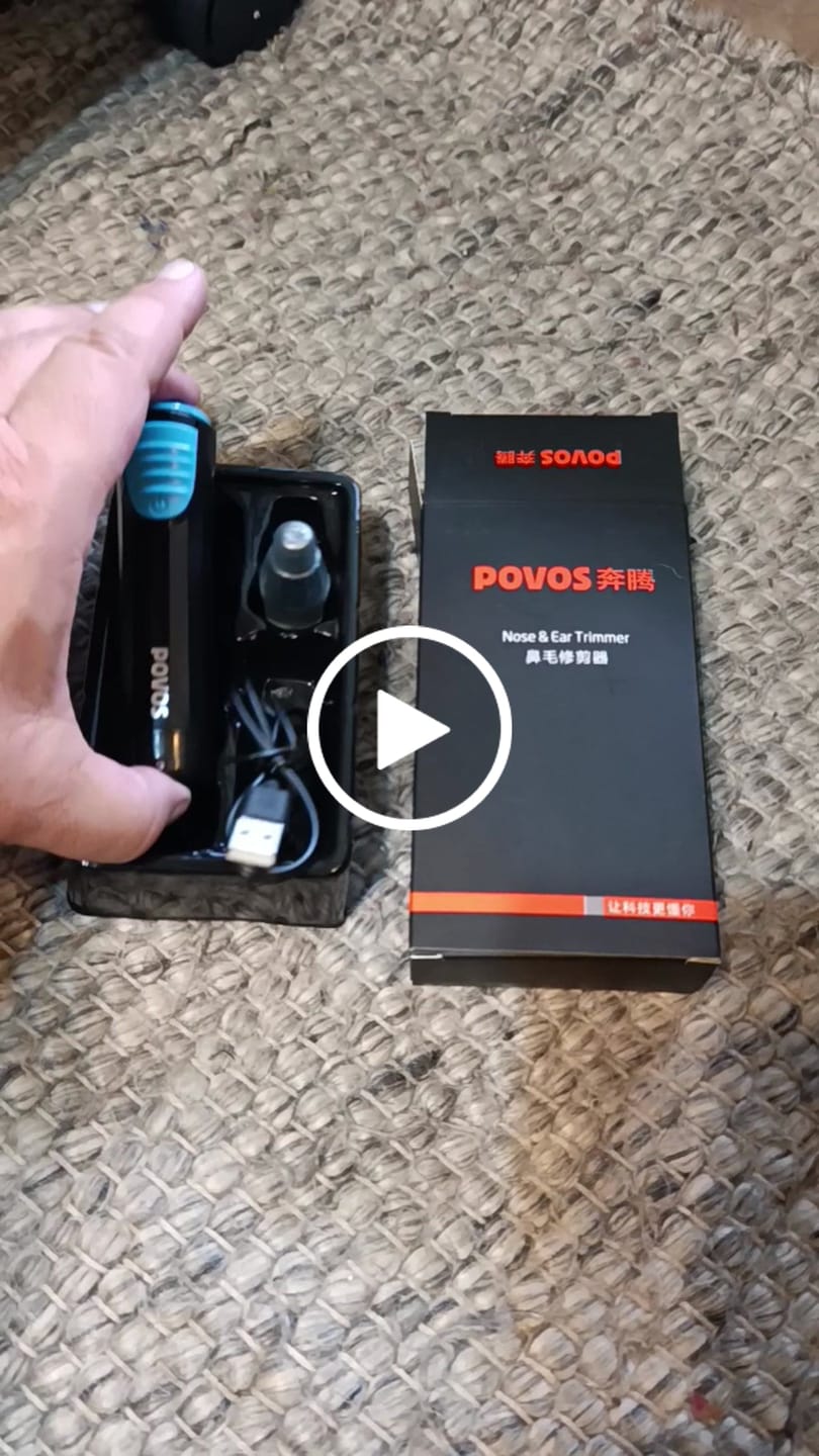 Customer video review of Povos Nose & Ear Hair Trimmer