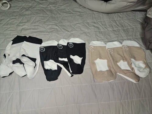 Customer photo review of 3-Pair Invisible Grip Socks Pack