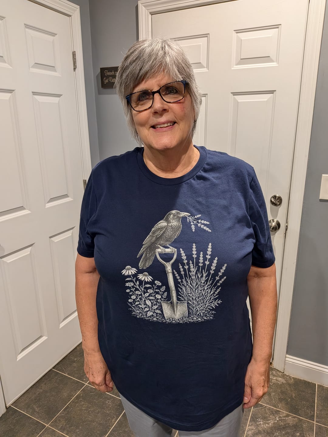 Customer photo review of The Watchful Crow T-Shirt