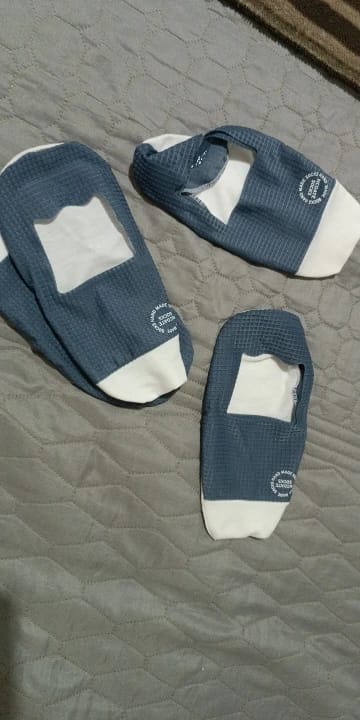 Customer photo review of 3-Pair Invisible Grip Socks Pack