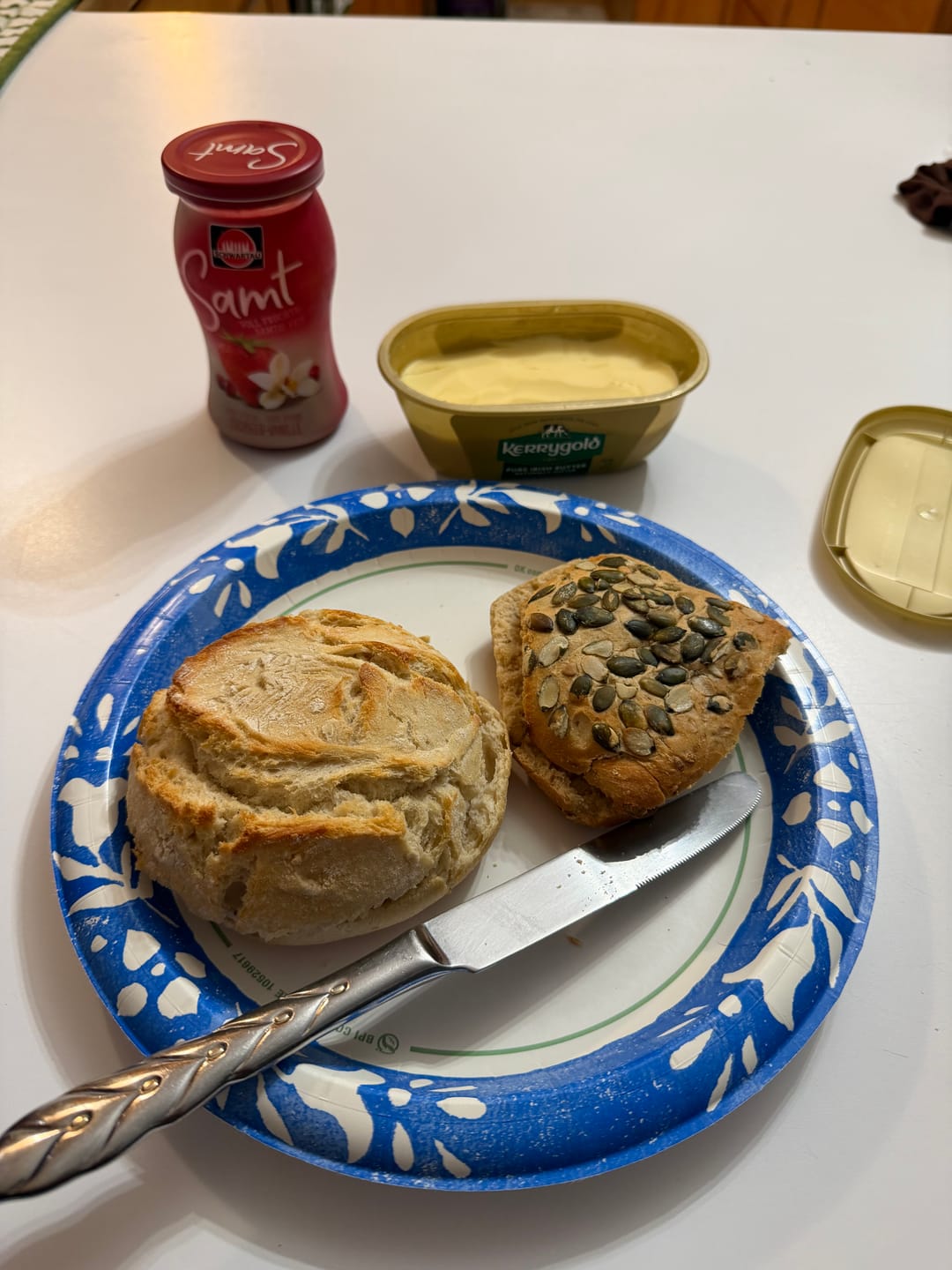 Customer photo review of Crusty Golden Potato Rolls (4 pack)