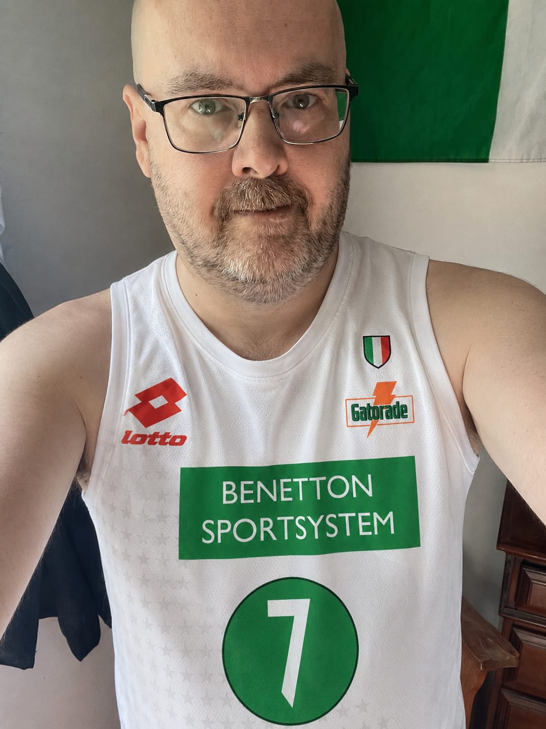 Customer photo review of Toni Kukoc Benetton Treviso Basketball Jersey Retro
