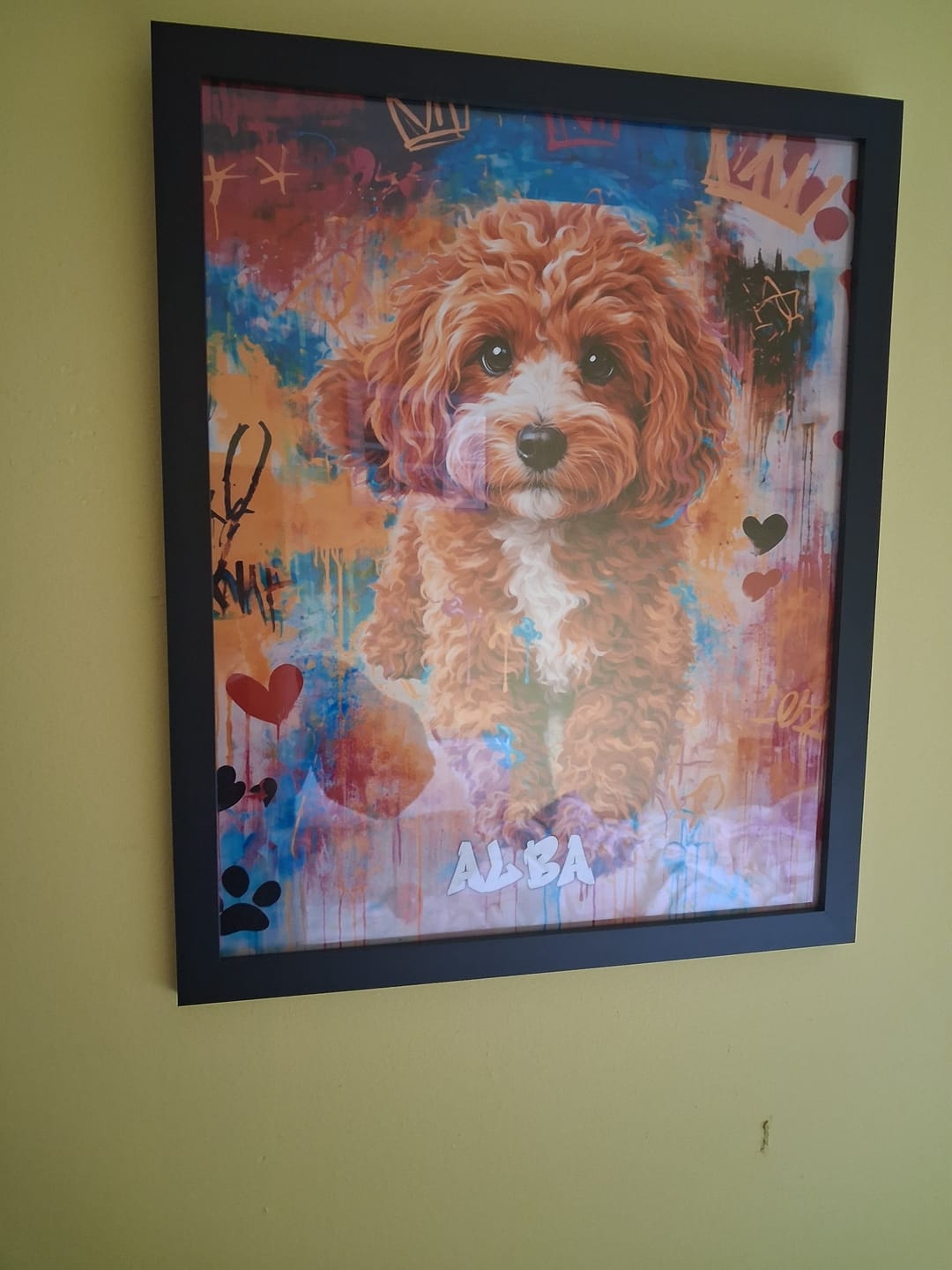 Customer photo review of Big Name - Personalised Poster