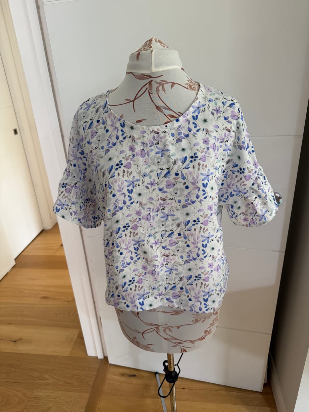 Customer photo review of Vibrant Florals Double Gauze Fabric