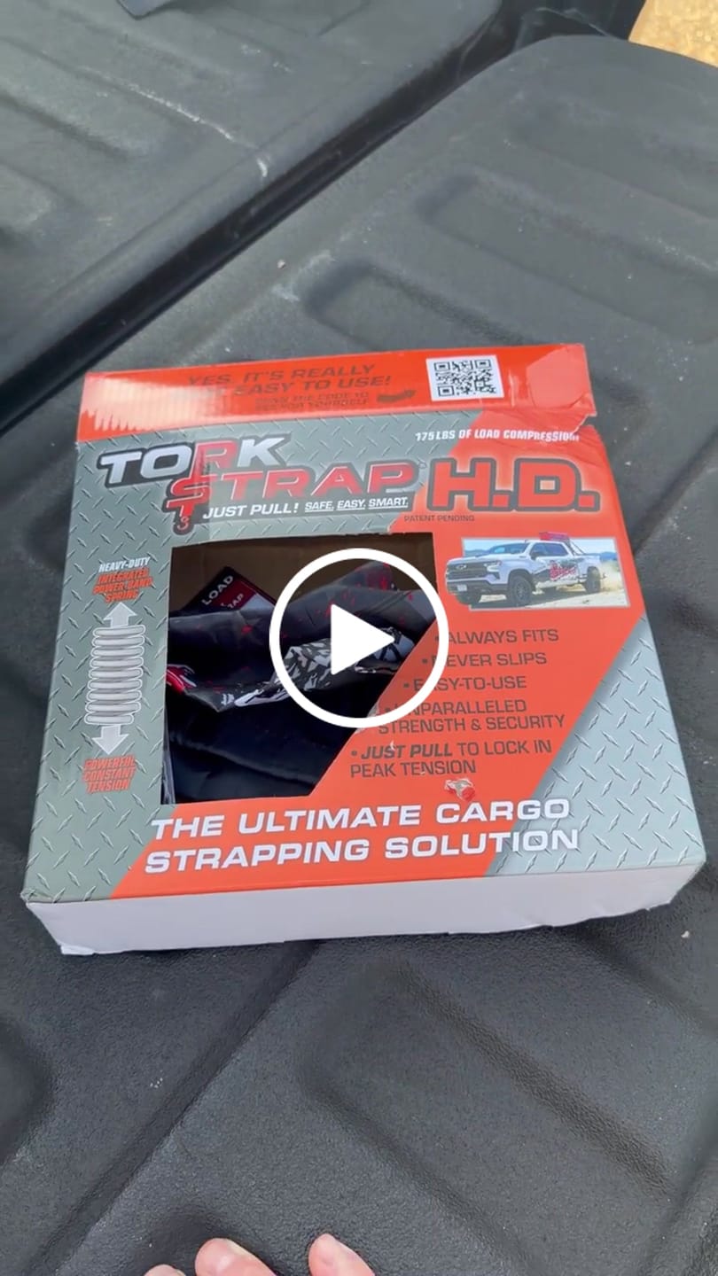 Customer video review of TorkStrap HD750 | 14'x1.5'' Spring Loaded Tie Down Straps - 2250lb Max Load